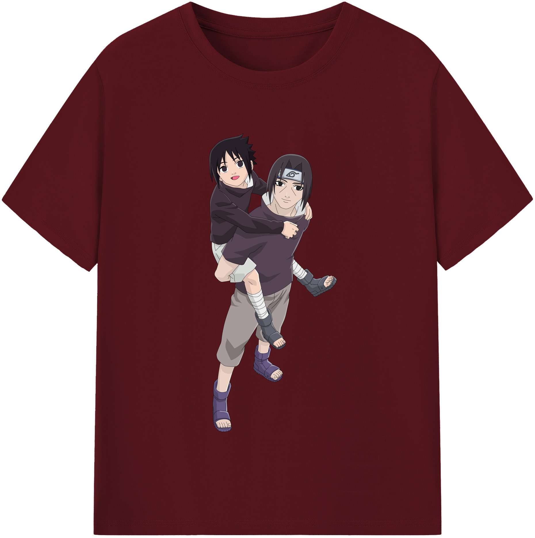 （画像用） NARUTO -ナルト- うちは イタチ Uchiha Itachi 綿100％半袖Tシャツ（フロントプリント）